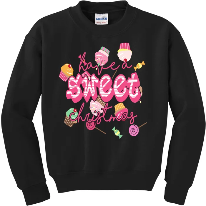 Have A Sweet Christmas Cute Candy Kids Sweatshirt