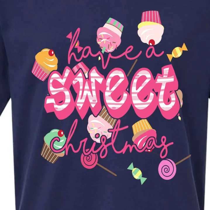 Have A Sweet Christmas Cute Candy Sueded Cloud Jersey T-Shirt