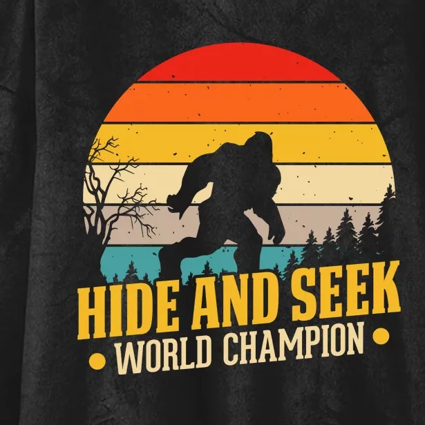 Hide And Seek World Champion Graphic Hooded Wearable Blanket