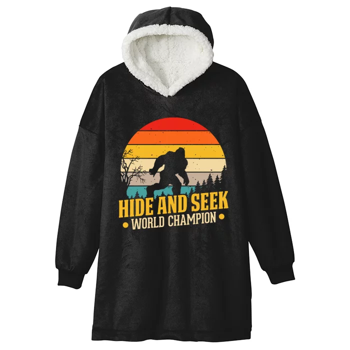 Hide And Seek World Champion Graphic Hooded Wearable Blanket