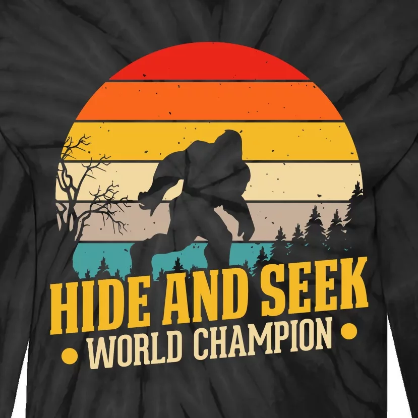 Hide And Seek World Champion Graphic Tie-Dye Long Sleeve Shirt