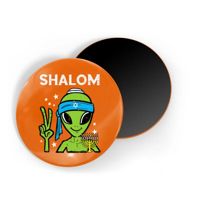 Hanukkah Alien Shalom Chanukah Jewish Space Magnet