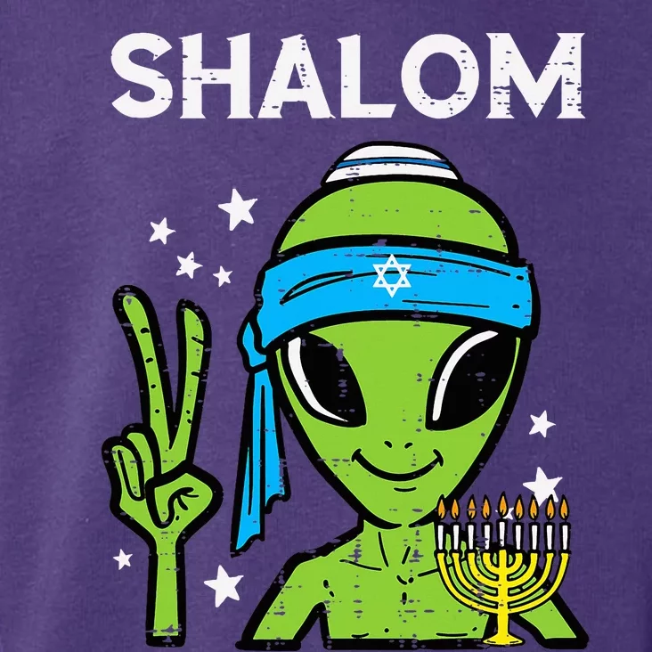 Hanukkah Alien Shalom Chanukah Jewish Space Toddler Hoodie