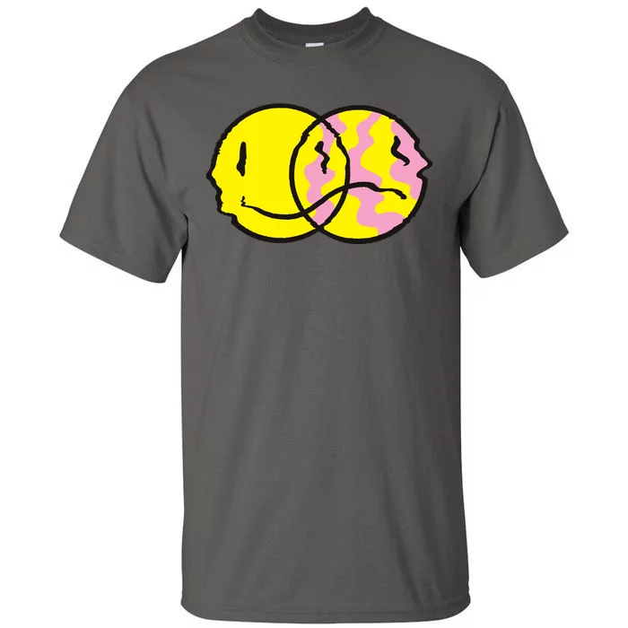 Happy And Sad Emoji Tall T-Shirt