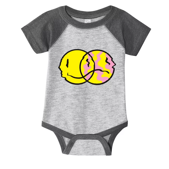 Happy And Sad Emoji Infant Baby Jersey Bodysuit