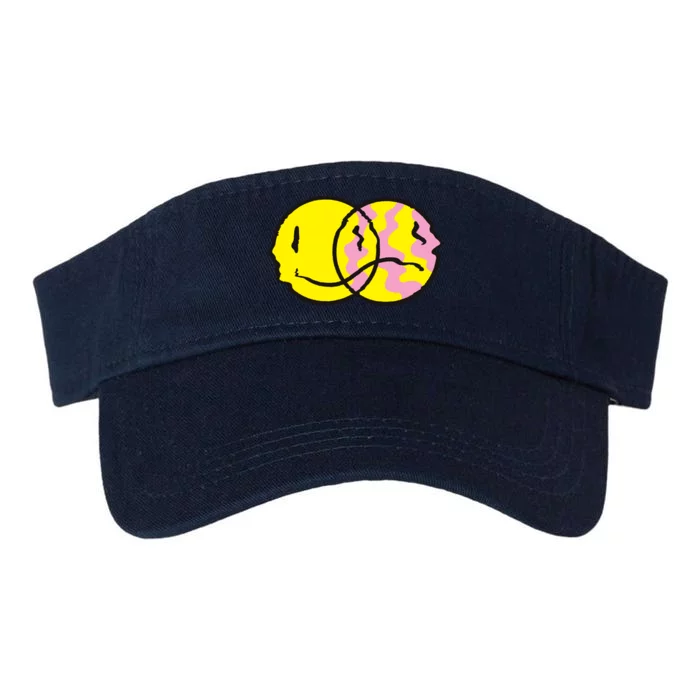 Happy And Sad Emoji Valucap Bio-Washed Visor