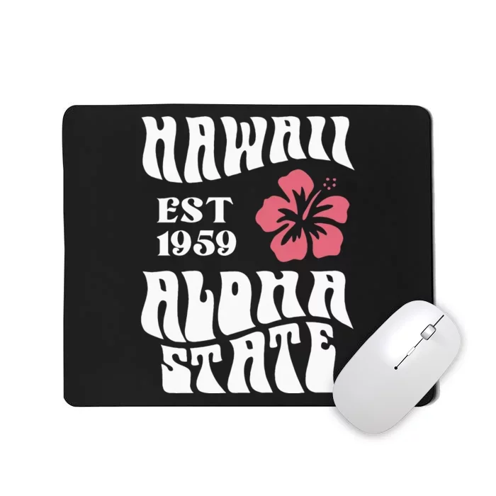 Hawaii Aloha State 1971 Aesthetic Beach Summer Mousepad