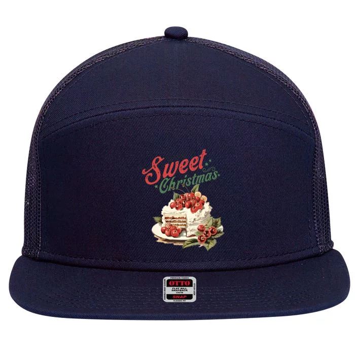 Have A Sweet Christmas 7 Panel Mesh Trucker Snapback Hat