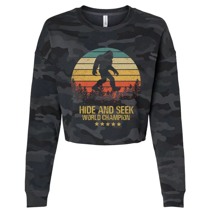 Hide And Seek World Champion Sasquatch Cropped Pullover Crew