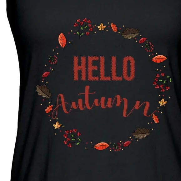 Hello Autumn Set Ladies Essential Flowy Tank