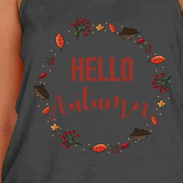 Hello Autumn Set Women's Knotted Racerback Tank