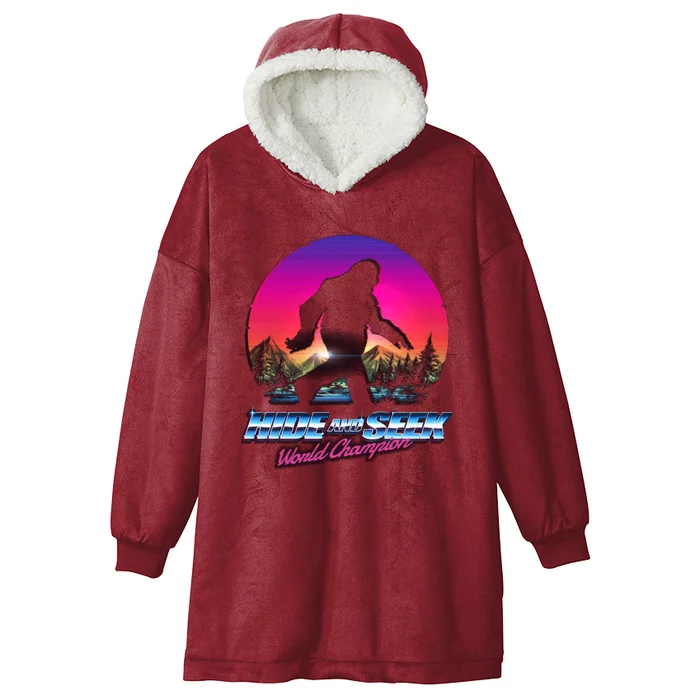 Hike And Seek World Champion Bigfoot Is Real Hooded Wearable Blanket