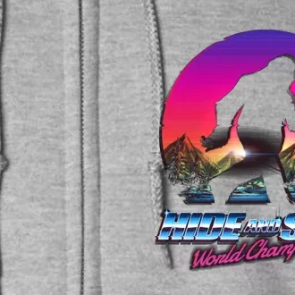 Hike And Seek World Champion Bigfoot Is Real Full Zip Hoodie