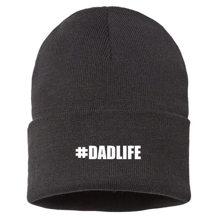 Hashtag Dad Life #DADLIFE Best Father Sustainable Knit Beanie