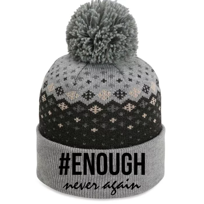 Hashtag Enough Never Again Protest March for Our Lives The Baniff Cuffed Pom Beanie