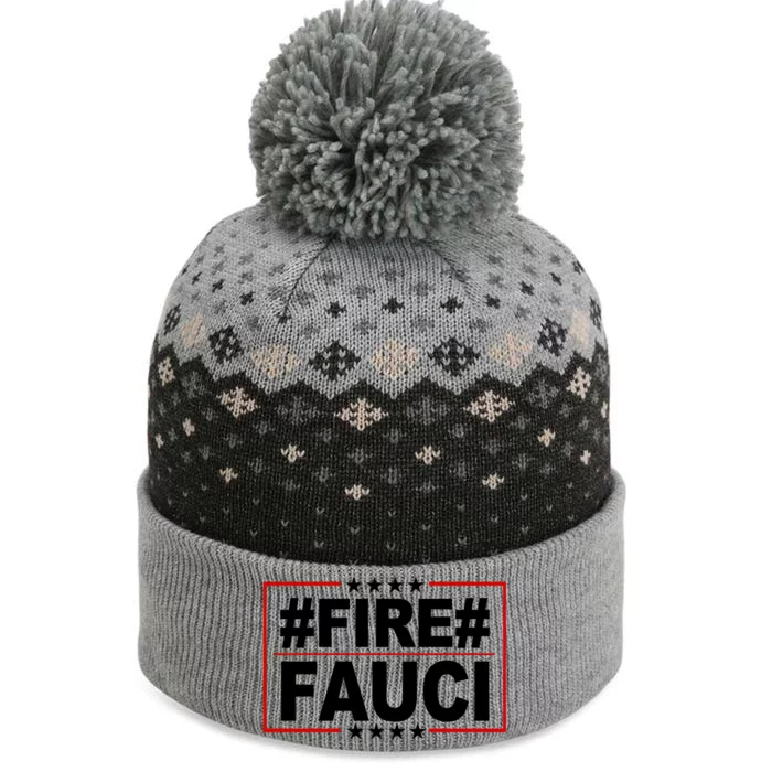 Hashtag Fire Fauci The Baniff Cuffed Pom Beanie