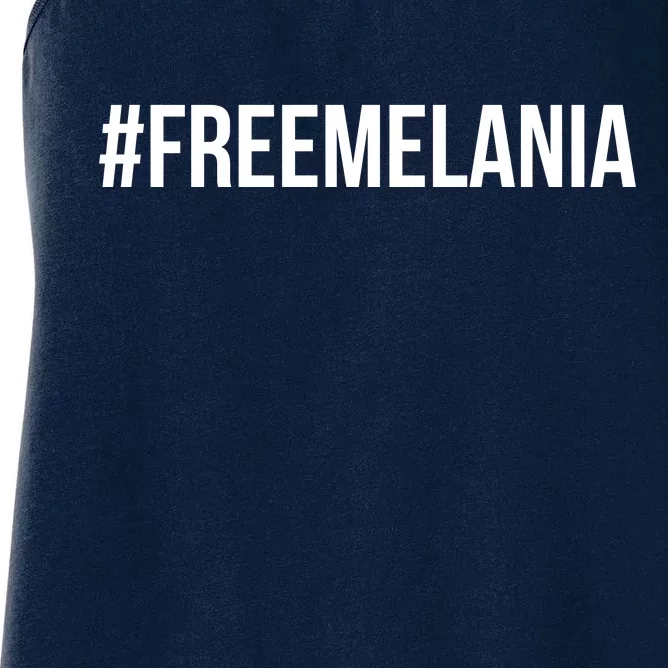 Hashtag Free Melania #freemelania Women's Racerback Tank