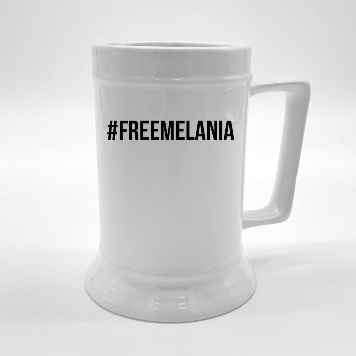 Hashtag Free Melania #freemelania Front & Back Beer Stein