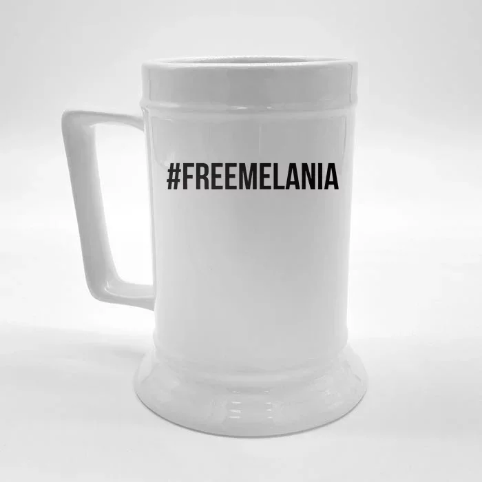 Hashtag Free Melania #freemelania Front & Back Beer Stein