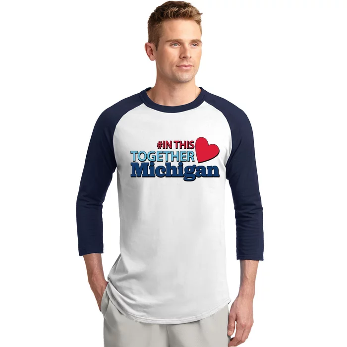 Hashtag In This Together Michigan Baseball Sleeve Shirt