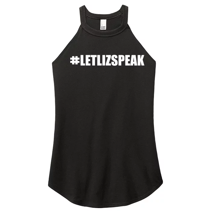 Hashtag Let Liz Speak Nevertheless She Persisted Women’s Perfect Tri Rocker Tank