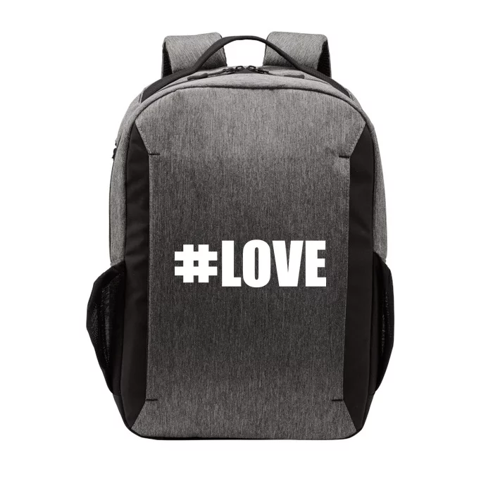 Hashtag Love #Love Valentine's Day Logo Vector Backpack