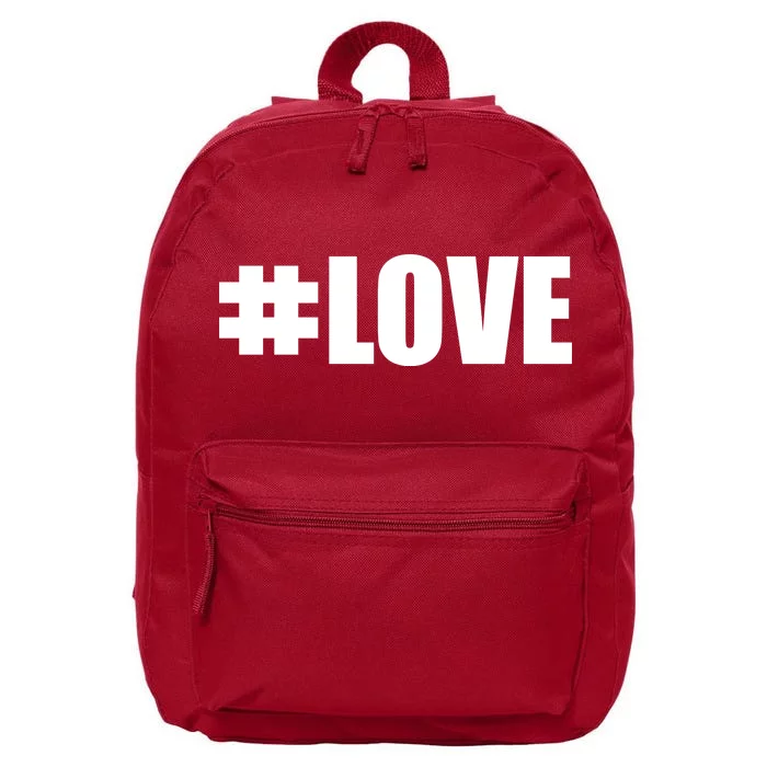 Hashtag Love #Love Valentine's Day Logo 16 in Basic Backpack