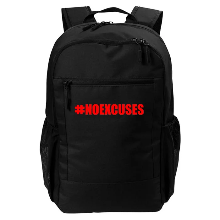 Hashtag No Excuses Fitness Gym #NOEXCUSES Daily Commute Backpack