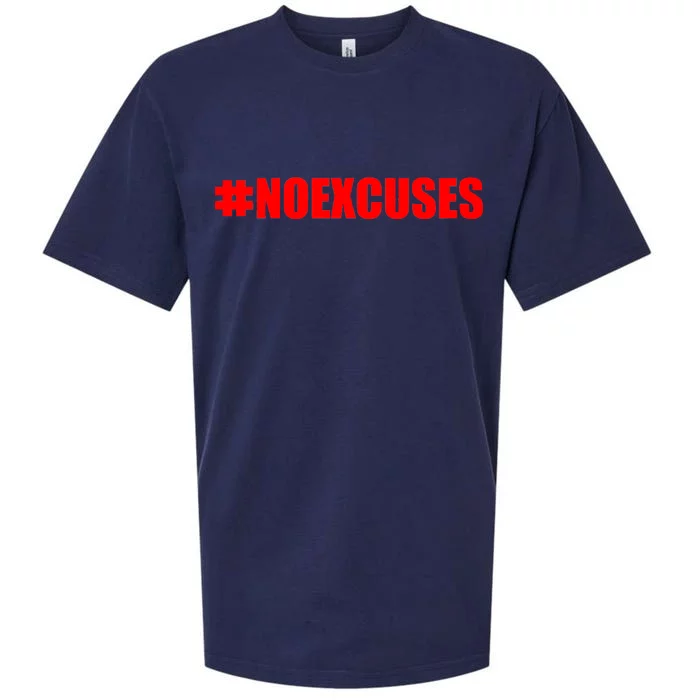 Hashtag No Excuses Fitness Gym #NOEXCUSES Sueded Cloud Jersey T-Shirt