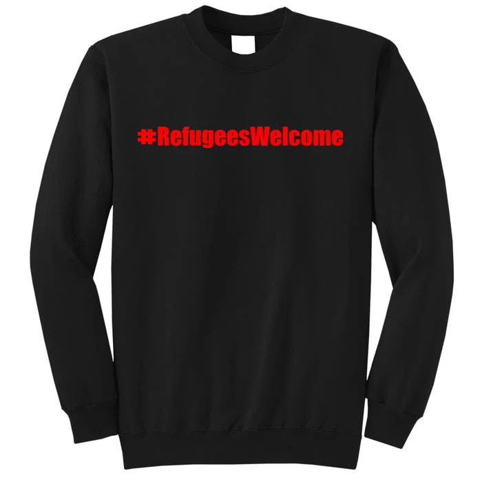 Hashtag Refugees Welcome Anti Travel Ban Sweatshirt