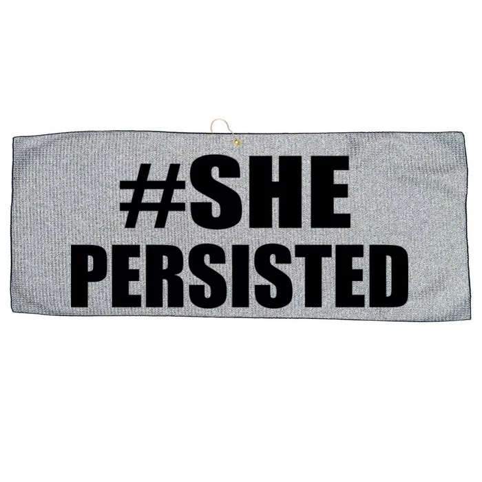 Hashtag She Persisted Large Microfiber Waffle Golf Towel