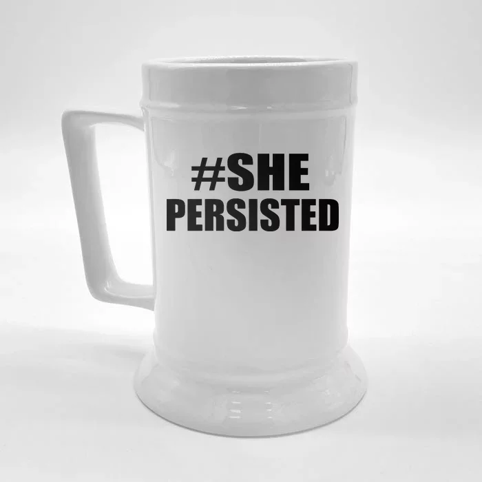 Hashtag She Persisted Front & Back Beer Stein