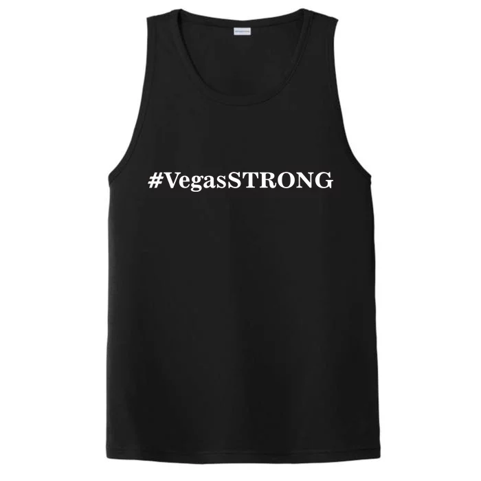 Hashtag VegasSTRONG Vegas Strong Performance Tank