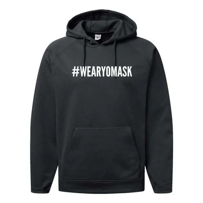 Hashtag Wear Yo Mask Performance Fleece Hoodie