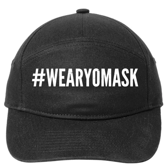 Hashtag Wear Yo Mask 7-Panel Snapback Hat