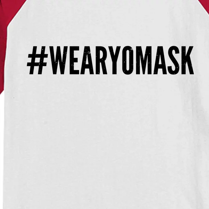 Hashtag Wear Yo Mask Kids Colorblock Raglan Jersey