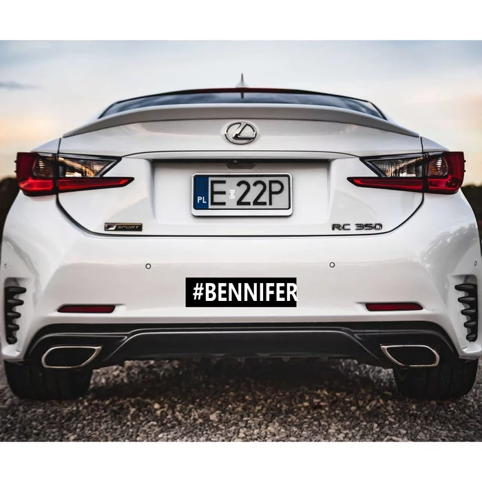 Hastag Bennifer Bumper Sticker