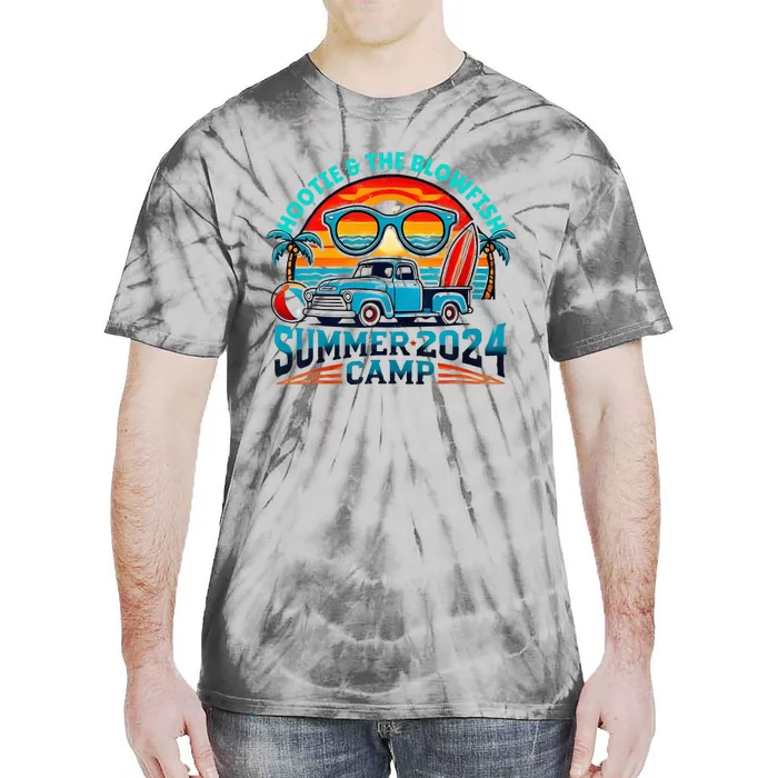 H.O.O.T.I.E And The Blowfish Summer Camp 2024 Camping With Trucks Tie-Dye T-Shirt