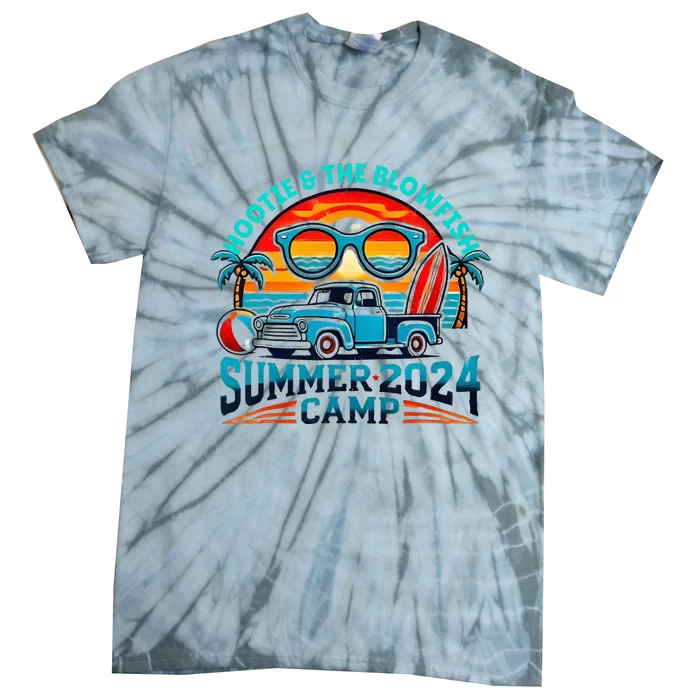 H.O.O.T.I.E And The Blowfish Summer Camp 2024 Camping With Trucks Tie-Dye T-Shirt