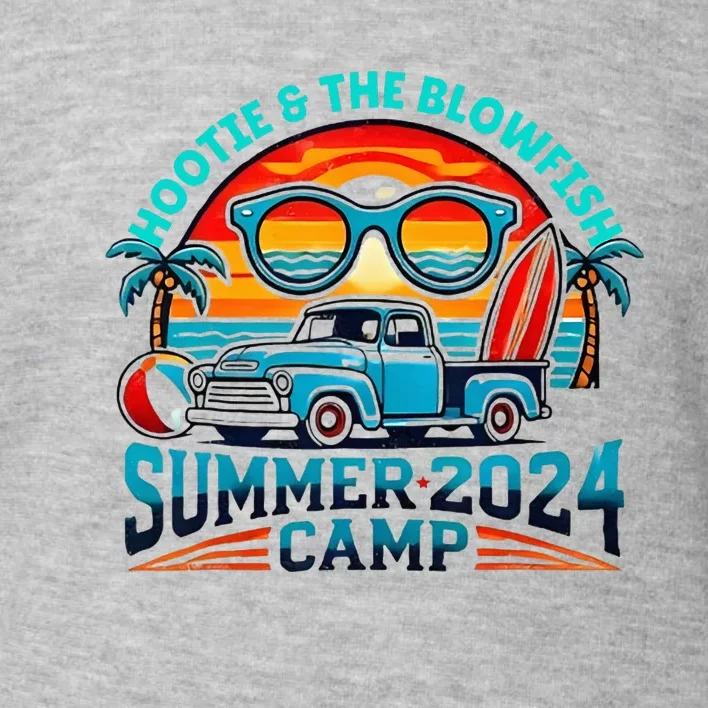 H.O.O.T.I.E And The Blowfish Summer Camp 2024 Camping With Trucks Toddler Sweatshirt