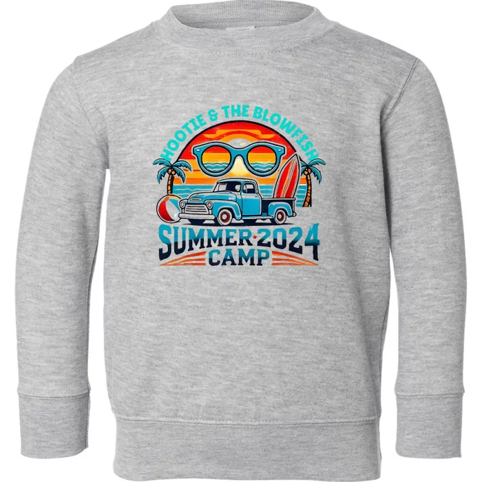 H.O.O.T.I.E And The Blowfish Summer Camp 2024 Camping With Trucks Toddler Sweatshirt