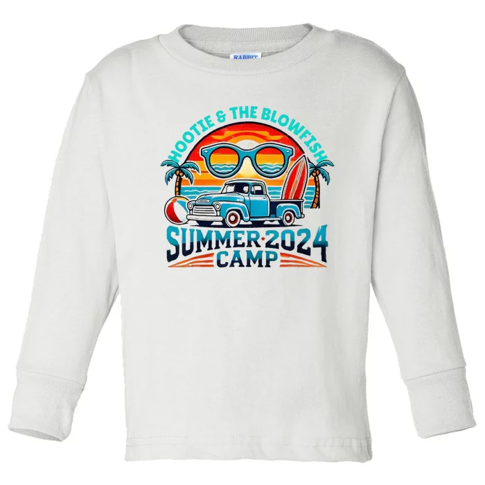 H.O.O.T.I.E And The Blowfish Summer Camp 2024 Camping With Trucks Toddler Long Sleeve Shirt