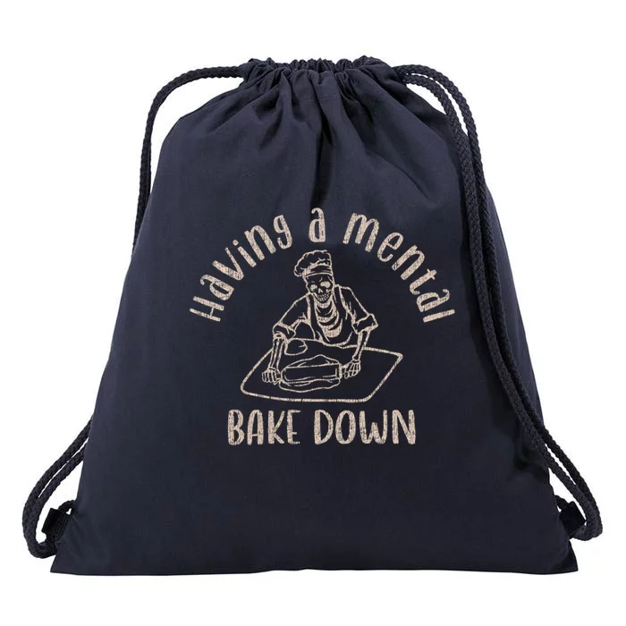 Having A Tal Bake Down Baking Lover Funny Funny Gift Drawstring Bag