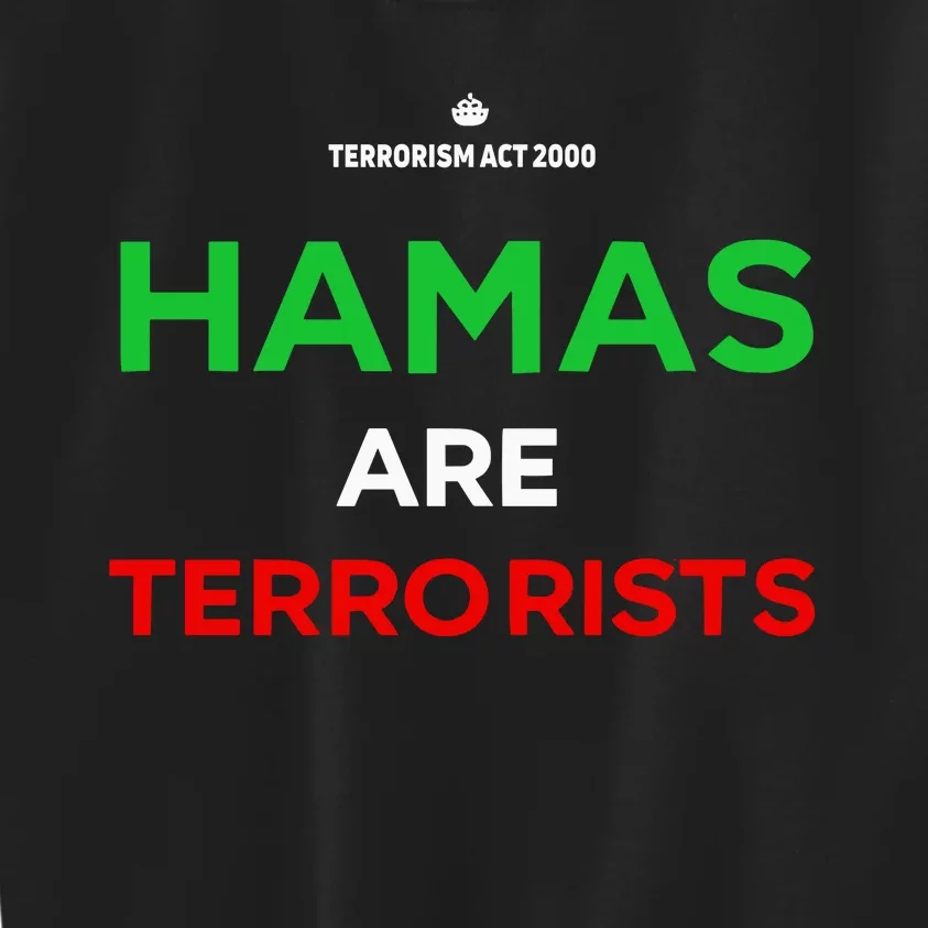 Hamas Are Terrorists Please Dont Arrest Me Kids Sweatshirt