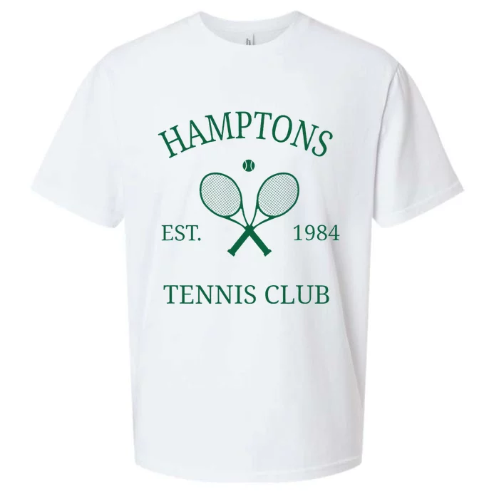 Hamptons Athletics Tennis Club Racquet Prep Vintage Ny Sueded Cloud Jersey T-Shirt