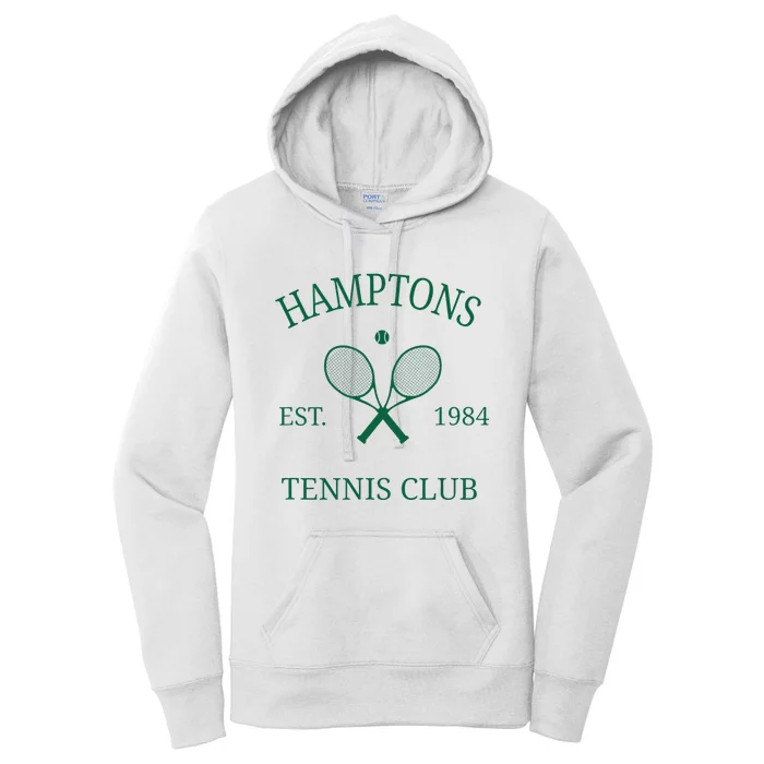 Hamptons Athletics Tennis Club Racquet Prep Vintage Ny Women's Pullover Hoodie