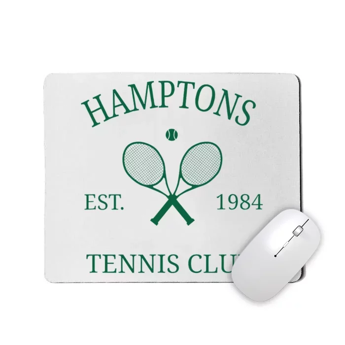 Hamptons Athletics Tennis Club Racquet Prep Vintage Ny Mousepad