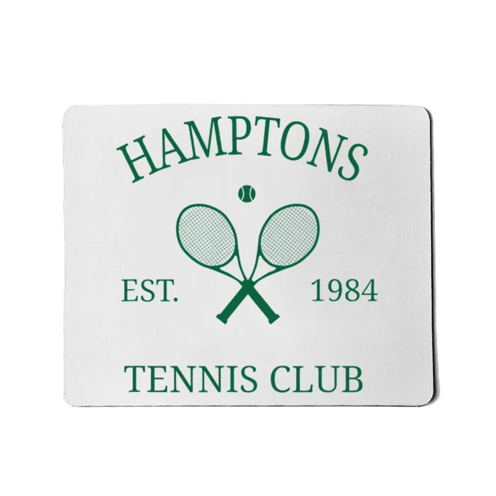 Hamptons Athletics Tennis Club Racquet Prep Vintage Ny Mousepad