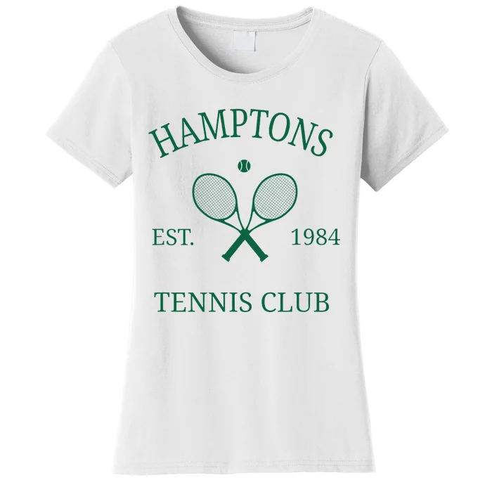 Hamptons Athletics Tennis Club Racquet Prep Vintage Ny Women's T-Shirt