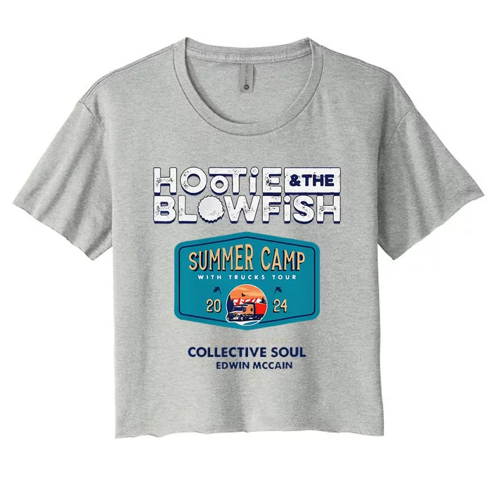 Hootie And The Blowfis.H Summer Camp With Trucks Women's Crop Top Tee